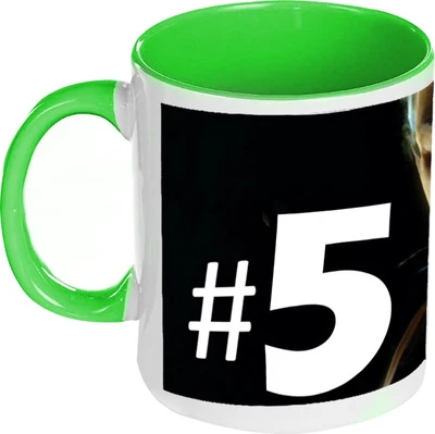 58% OFF on AMY Number 5 Inside Green Coffee Ceramic Mug 325 ml 58% OFF on AMY Number 5 Inside Green Coffee Ceramic Mug 325 ml