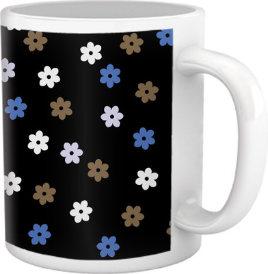 50% OFF on Tiedribbons Shy Shine_Geometric Multicolor_ Mini star Pattern Ceramic Mug 325 ml