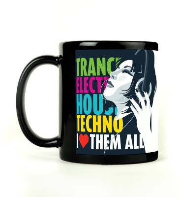 75% OFF on Leepix Music Love Ceramic Mug 300 ml