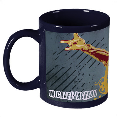 56% OFF on Amy Micheal Jackson Rockstar Dark Blue Ceramic Mug 330 ml