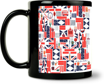 36% OFF on ShopMantra Graffiti Pattern Ceramic Mug 300 ml