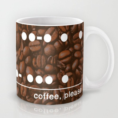 58% OFF on Astrode Coffee, Please Morse Code Ceramic Mug 325 ml 58% OFF on Astrode Coffee, Please Morse Code Ceramic Mug 325 ml