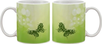 15% OFF on Artifa Green Butterfly Porcelain, Ceramic Mug 350 ml 15% OFF on Artifa Green Butterfly Porcelain, Ceramic Mug 350 ml