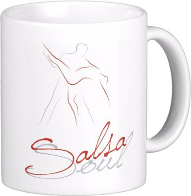 25% OFF on Exoctic Silver Music In My Vein: Dance Salsa C005 Ceramic Mug 300 ml