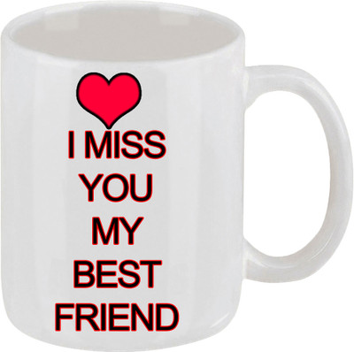 16% OFF on Ellicon 150 I Miss You My Best Friend Ceramic Mug