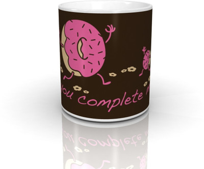 32% OFF on Bcreative You Complete Me Doughnut Officially Licensed Ceramic Mug 350 ml