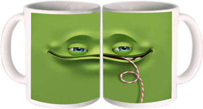 25% OFF on Shopkeeda Sasha Vinogradova Green Ceramic Mug 350 ml