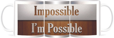 50% OFF on Refeel Gifts Impossible is I'm Possible Ceramic Mug 325 ml 50% OFF on Refeel Gifts Impossible is I'm Possible Ceramic Mug 325 ml
