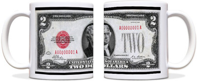 60% OFF on ShopMantra Two Dollar Black Ceramic Mug 300 ml