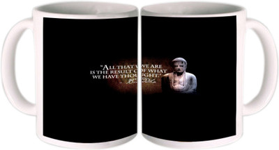 25% OFF on Shopkeeda Lord Buddha Ceramic Mug 350 ml