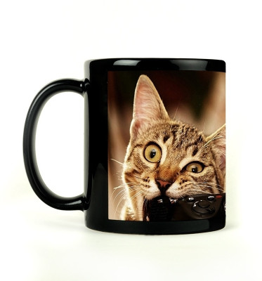 68% OFF on Shoprock Cat with Camera Ceramic Mug