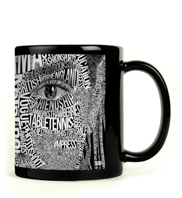 56% OFF on Shoprock Face Typography Ceramic Mug 450 ml