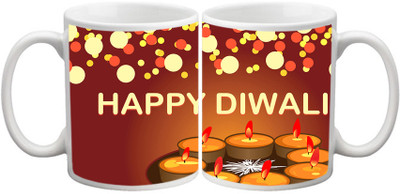 62% OFF on Shopkeeda Diwali SMG032722 Ceramic Mug