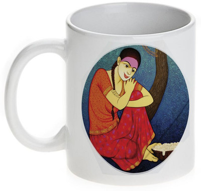 63% OFF on Mugwala Thinking Lady-hand Painting pattern Ceramic Mug 350 ml 63% OFF on Mugwala Thinking Lady-hand Painting pattern Ceramic Mug 350 ml