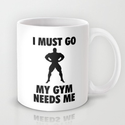 58% OFF on Astrode I Must Go My Gym Needs Me Ceramic Mug 325 ml