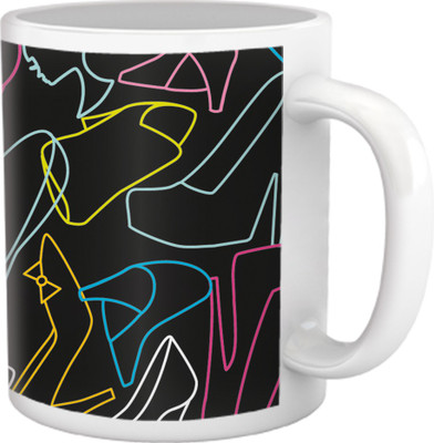 60% OFF on Tiedribbons Pure Vanity_Tru Concept_Star Flower Pattern Ceramic Mug 325 ml