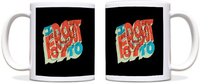 60% OFF on ShopMantra Keep It Simple Black Ceramic Mug 300 ml