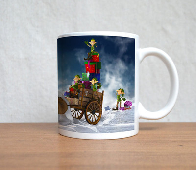 60% OFF on StyBuzz Gift Stealing Goblins Christmas Ceramic Mug 300 ml