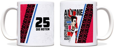 60% OFF on ShopMantra Thomas Muller Footballer Quote Black Ceramic Mug 300 ml