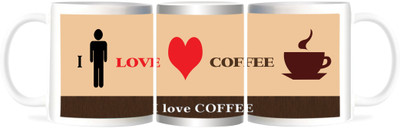 50% OFF on Refeel Gifts I Love Coffee Ceramic Mug 325 ml 50% OFF on Refeel Gifts I Love Coffee Ceramic Mug 325 ml