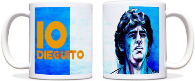 54% OFF on ShopMantra Diego Armanda Maradona Argentina Football Black Ceramic Mug 300 ml