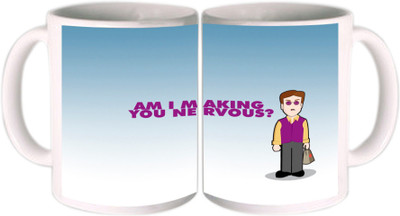 62% OFF on Shopkeeda Am I Making You Nervous Ceramic Mug 350 ml 62% OFF on Shopkeeda Am I Making You Nervous Ceramic Mug 350 ml