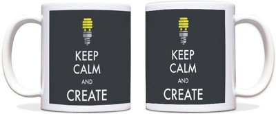 54% OFF on ShopMantra Keep Calm & Create Black Ceramic Mug 300 ml 54% OFF on ShopMantra Keep Calm & Create Black Ceramic Mug 300 ml