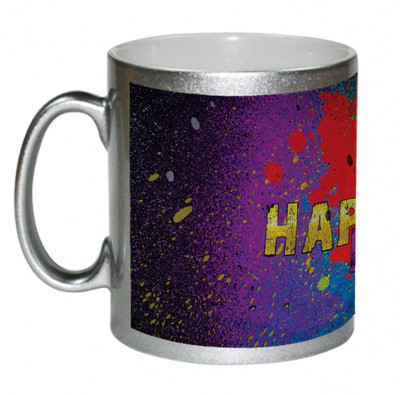 AMY Happy Holi Color Splash Ceramic Mug 325 ml AMY Happy Holi Color Splash Ceramic Mug 325 ml