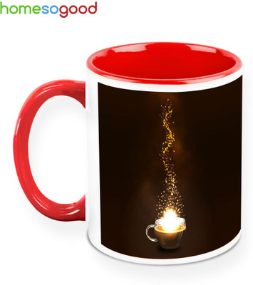 33% OFF on HomeSoGood Golden Coffee Fumes Ceramic Mug 325 ml 33% OFF on HomeSoGood Golden Coffee Fumes Ceramic Mug 325 ml