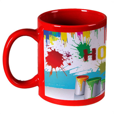 68% OFF on AMY Rough Color Paints Holi Hai Red Ceramic Mug 325 ml 68% OFF on AMY Rough Color Paints Holi Hai Red Ceramic Mug 325 ml
