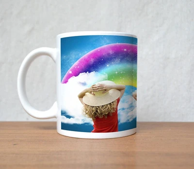 33% OFF on StyBuzz Gils On Cap with Rainbow Porcelain Mug 300 ml 33% OFF on StyBuzz Gils On Cap with Rainbow Porcelain Mug 300 ml