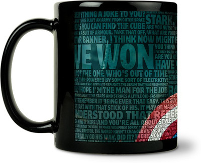 36% OFF on ShopMantra Captain America Quote Ceramic Mug 300 ml