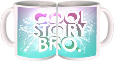 62% OFF on Shopkeeda Cool Story Bro Ceramic Mug 350 ml