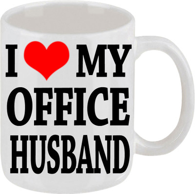 16% OFF on Ellicon I Love My Office Husband Ceramic Mug