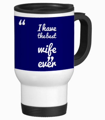 57% OFF on Tiedribbons Best Gift For Wife Travel Stainless Steel Mug 350 ml