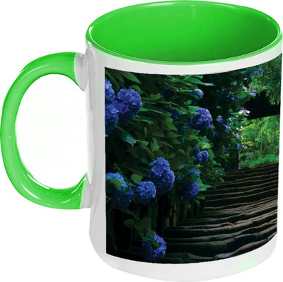 58% OFF on AMY Nature Blue Flowers Inside Green Coffee Ceramic Mug 325 ml 58% OFF on AMY Nature Blue Flowers Inside Green Coffee Ceramic Mug 325 ml