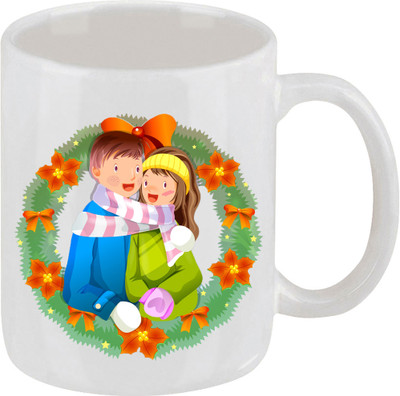 16% OFF on Ellicon 2 Cute Couple Coffee Mug Ceramic Mug