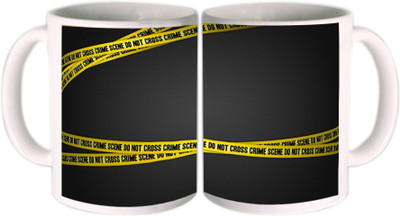 25% OFF on Shopkeeda Do Not Cross Ceramic Mug 350 ml