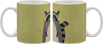 15% OFF on Artifa Racoon Cartoon Porcelain, Ceramic Mug 350 ml 15% OFF on Artifa Racoon Cartoon Porcelain, Ceramic Mug 350 ml