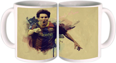 25% OFF on Shopkeeda Lionel messi Ceramic Mug 350 ml