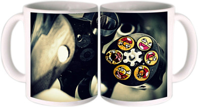 62% OFF on Shopkeeda Revolver Ceramic Mug 350 ml