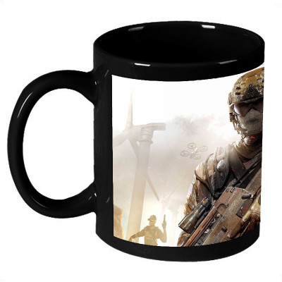 61% OFF on AMY Mask Man 3d Abstrct Look Ceramic Mug 325 ml