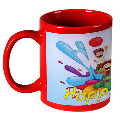 56% OFF on AMY Cartoon Cute Kids Playing Holi Red Ceramic Mug 325 ml 56% OFF on AMY Cartoon Cute Kids Playing Holi Red Ceramic Mug 325 ml