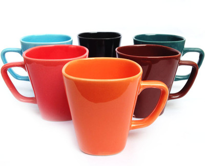 45% OFF on Jocular J1777 Ceramic Mug Pack of 6