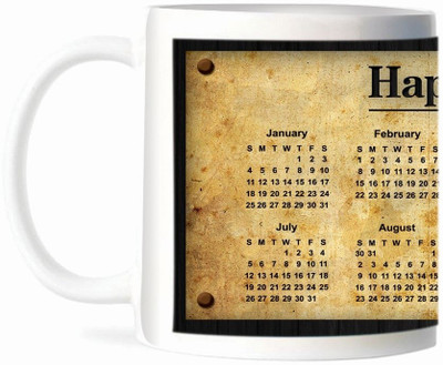 50% OFF on Refeel Gifts Happy New Year 2015 Calender SD-188 Ceramic Mug 325 ml