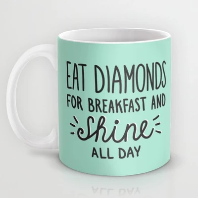 58% OFF on Astrode Diamonds Quote Ceramic Mug 325 ml