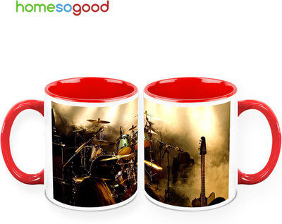 37% OFF on HomeSoGood Rock Music In My Soul Pack Of 2 Ceramic Mug 325 ml, Pack of 2 37% OFF on HomeSoGood Rock Music In My Soul Pack Of 2 Ceramic Mug 325 ml, Pack of 2