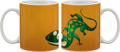 15% OFF on Artifa Funny Lizard Cartoon Porcelain, Ceramic Mug 350 ml 15% OFF on Artifa Funny Lizard Cartoon Porcelain, Ceramic Mug 350 ml