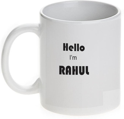 63% OFF on Mugwala Rahul Name Ceramic Mug 350 ml 63% OFF on Mugwala Rahul Name Ceramic Mug 350 ml