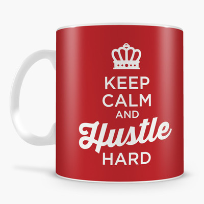 Letternote Keep Calm Hustle Ceramic Mug Letternote Keep Calm Hustle Ceramic Mug